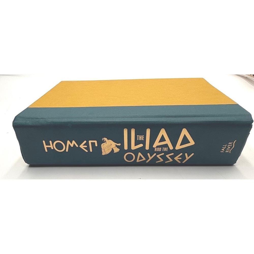 Homer The Iliad &‎ The Odyssey Hardcover Fall River Press 2014 Gold Foil HC